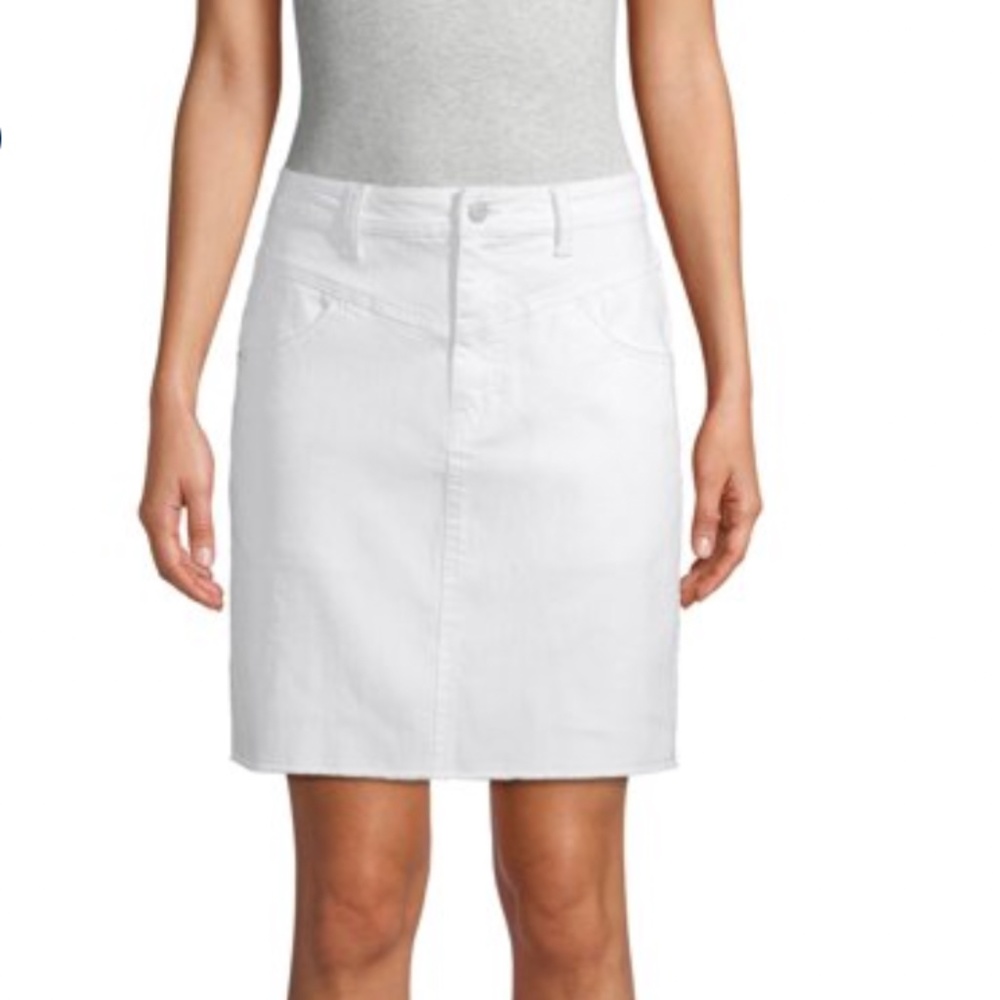 Jordache Vintage Women's Sloane Yoke Front High Rise Skirt 28